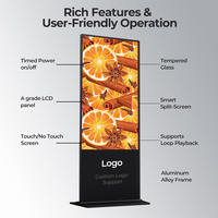 Pantalla LCD Vertical de Señalización Digital de 43 Pulgadas HD Android para Interiores, Kiosco de Exhibición Publicitaria