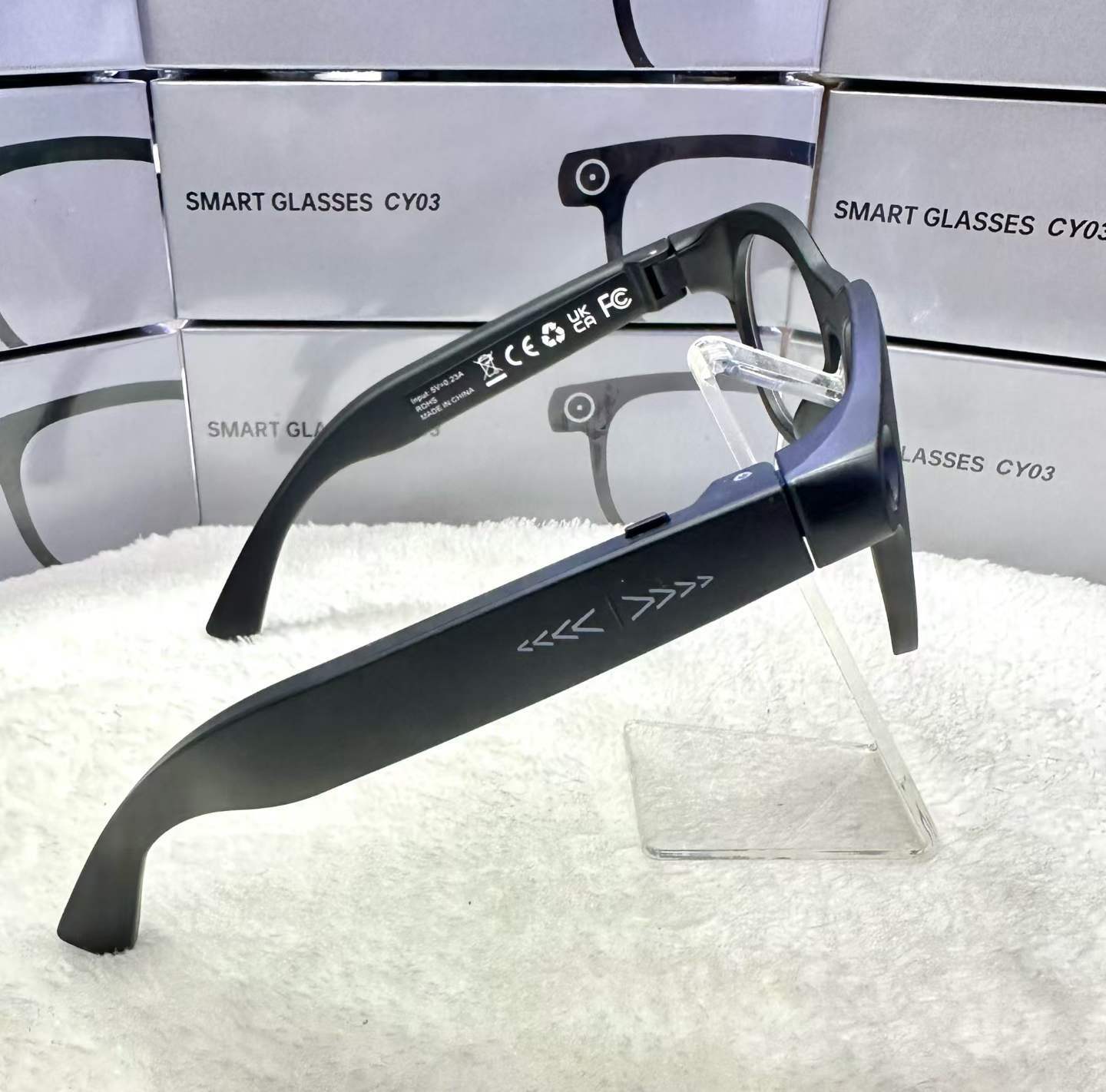 Wholesale AI Smart Glasses Camera 8MP HD Video with AI Translation and AI Voice Command Wearable Glasses TikTok Live Men Women · image 3