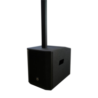 Sistema de Sonido Profesional Accuracy Pro Audio AC47-MK2 de 1000W con Woofer de 8 Pulgadas, Altavoz de Columna Activo de Madera con Bluetooth