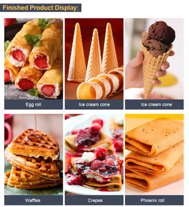 Waffles <b>Machine</b> Ice Cream Cone Biscuit <b>Machine</b> Wafer <b>Egg</b> Roll Wafer Biscuit Making <b>Machine</b> - Product Image 5