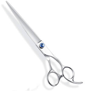 กรรไกรตัดแต่งขนสัตว์เลี้ยงแบบพรีเมียม หัวตรง ผลิตจากเหล็กกล้าไร้สนิม 440C สำหรับตัดแต่งขนสุนัข ใช้สำหรับเสริมความงาม ขัดเงาอย่างละเอียด - Product Image 5