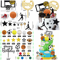 Glänzende Schaumstoffball-Kuchendekoration-Set mit Mini-Ballons für Abschlussfeiern, Halloween, Hochzeiten & Kuchendekorationszubehör