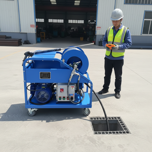Nouvelle machine de nettoyage de canalisations électrique Gq-75 pour déboucheur de drains et de canalisations, déboucheur de canalisations robuste 200 bars - Product Image 3