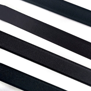 Sangle de ceinture de remplacement en cuir de vache véritable noir/marron Saffiano AT-33-110 fabriquée en Corée, 33 mm x 110 cm, pour boucle automatique à cliquet - Product Image 6