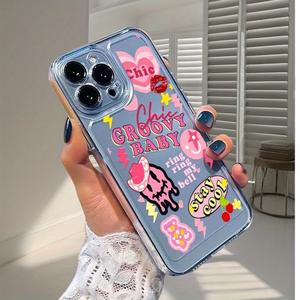 เคสโทรศัพท์มือถือ TPU นิ่มดีไซน์<span class=keywords><strong>การ์ตูน</strong></span>รูปใบหน้าผีฟ้าผ่าสำหรับ iPhone x XR XS XS MAX 11 12 13 14 15 PLUS - Product Image 2