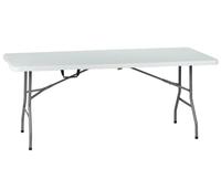 Table de pique-nique pliante en plastique portable en gros Table de jardin rectangulaire pour les repas en plein air pour les applications dans la cour