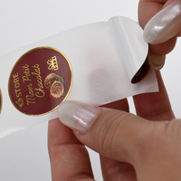 Étiquettes cosmétiques en PET haute brillance, autocollants découpés sur mesure pour les flacons de soins de la peau et de parfums