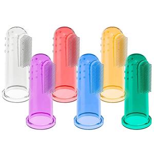 Brosse à dents en Silicone pour bébé, entraînement, anneau de dentition doux, grattoir à langue pour bébé, nettoyeur, brosse à dents pour chiens et animaux de compagnie - Product Image 1