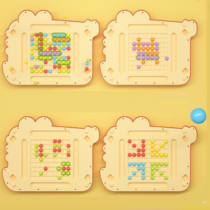 Bảng Vẽ Học Tập Sớm Đồ Chơi Xếp Hình Trượt Bằng Nhựa 2 Trong 1 Giá Vẽ Bảng Trắng Trẻ Em - Product Image 5