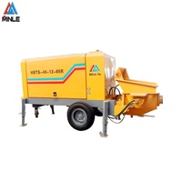 Pompe à béton haute performance MINLE HBTS40 avec réservoir hydraulique de 200 L, pompe mobile haute pression pour lavage à l'eau
