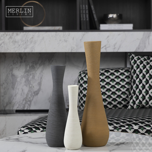 Jarrón de cerámica Merlin Living, artesanía de cuerda, <span class=keywords><strong>minimalista</strong></span>, nórdico, mate, estilo Pastoral, decoración moderna para el hogar - Product Image 5