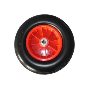 Ss 393Mm 16Inch Flat Free Pu Foam Kruiwagen Wiel Aanpassen Beschikbaar