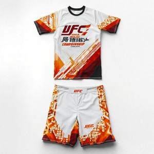 T-shirt et short d'entraînement unisexe <span class=keywords><strong>Venom</strong></span> <span class=keywords><strong>UFC</strong></span> High Spring à séchage rapide et respirant, avec logo avant, pour boxe, Muay Thai et arts martiaux - Product Image 6