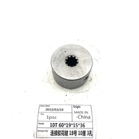 LEBON 10T 10mm 3 trous Accouplement à cannelures Engrenage Assy 60X19X15X36 pour Pompe Hydraulique