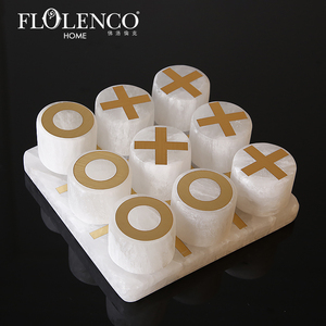 En gros Pierre X O <span class=keywords><strong>Tic</strong></span> <span class=keywords><strong>Tac</strong></span> Toe <span class=keywords><strong>Jeu</strong></span> D'échecs Décor Vintage Salon Décor Accessoires - Product Image 6