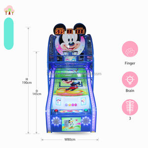 Jeu d'arcade <span class=keywords><strong>de</strong></span> <span class=keywords><strong>basket</strong></span>-ball avec jetons pour enfants, divertissement et récompenses - Product Image 5