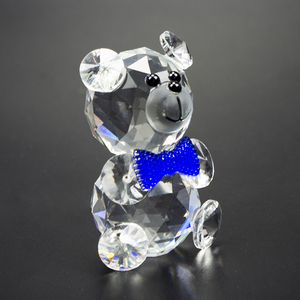 Lovely 2019 Hot Selling Small <strong>Crystal</strong> <strong>Animals</strong> Bear Antique Beatiful Glass <strong>Crystal</strong> Little Bear - Product Image 3