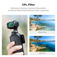 Juego de Filtros Magnéticos para Gimbal K&F Concept, Filtro CPL Magnético de Difusión Negra 1/4 1/2, Filtro ND2-32 Variable para DJI Osmo Pocket 3/4