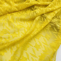 Vente en gros de tissus en mousseline de soie Lurex avec rayures Lurex, tissus jacquard à pois pour vêtements