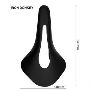 IRONDONKEY selle de siège de vélo en Fiber de carbone 85g selle de vélo légère pour coussin de cyclisme sur route en cuir LOGO OEM - Product Image 3