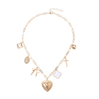 Colliers pendentifs tendance Muses Jewels en acier inoxydable plaqué or avec perles d'eau douce, coquillages naturels et étoiles de mer, étanches et à la mode