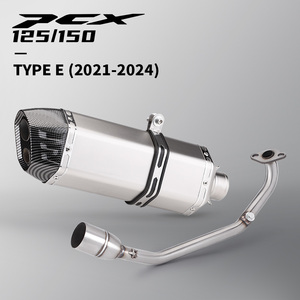 สำหรับรถมอเตอร์ไซค์ <span class=keywords><strong>PCX</strong></span> 125 <span class=keywords><strong>150</strong></span> PCX125 PCX150 ปี 2021-2024 ระบบ<span class=keywords><strong>ท่อ</strong></span>ไอเสียแบบเต็ม พร้อมท่อเชื่อมต่อด้านหน้าและหม้อพักไอเสีย - Product Image 2