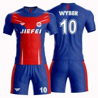 Maillot d'équipe de football prix usine avec impression sublimée rétro nom de Logo personnalisé dernier modèle chemise de football en maille 100% Polyester