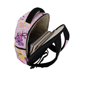 Chính Hãng Cho Màu Hồng PVC Ba Lô Nhiều Màu Hoa In Công Suất Lớn Du Lịch Đại Học Ba Lô Dây Kéo Thời Trang Cho Nam Giới Phụ Nữ - Product Image 6