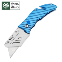 Couteau utilitaire pliable BC Bochen avec lame détachable SK5 pour la défense personnelle, coupe de matériaux multiples, remplacement facile