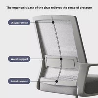 Chaise de bureau exécutif de haute qualité chaise de visiteur d'invité de maille pour des salles de réunion sans roues