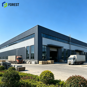 Puerta de taller de estructura de acero pesado, tipo Portal Elite, fiable, OEM, para soldadura industrial, aislada, resistente, grande, sísmicamente resistente, de calidad superior - Product Image 1
