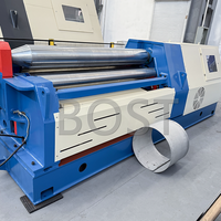 Machine à cintrer les tôles NJBOST W12 CNC haute précision 1,5M 2M 3200MM, plieuse de tôles à 4 rouleaux pour l'acier