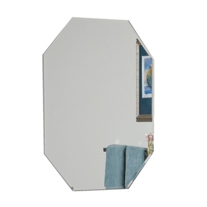 Modern <b>Asymmetrical</b> Frameless Accent <b>Mirror</b> Tempered Round & Oval Pattern for Dressing for Living Room Entryway Bedroom - Product Image 5