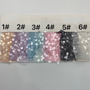 Tela de gasa de encaje con cuentas de tul Para Boda nupcial de lujo, cuentas bordadas con lentejuelas de cristal, patrón geométrico tradicional - Product Image 5