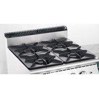 Cuisinière professionnelle à gaz 4 brûleurs avec four, garantie qualité, série de modèles, prix compétitif