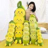 EN STOCK gousse de pois légumes fruits plante douce pillowl mignon Kawaii gousse de pois en peluche jouet