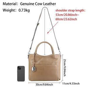 AndoBag Casual Outdoors <b>Top</b>-Handle Bags Genuine Leather Travel Handbag Daily Commute Work Shoulder Crossbody Bag <b>for</b> <b>Women</b> 1803 - Product Image 2