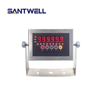 Indikator Penimbangan Santwell LP7512 Bersertifikasi OIML, Bahan Stainless Steel, Tahan Air IP68, Pengontrol Digital untuk Timbangan Platform