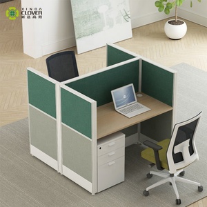 최신 사무실 파티션 디자인 CAD 워크스테이션 가구 사무실 큐비클 <span class=keywords><strong>4</strong></span>인용 - Product Image 4
