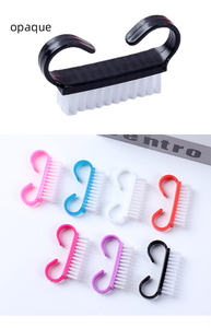 Petite brosse de nettoyage pour poussière d'ongles, manche en plastique, outil de manucure et pédicure - Product Image 2