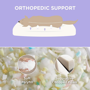 Abnehmbare Abdeckung Dickes geschreddertes gehacktes Schaum-Haustier-Hunde bett - Product Image 2