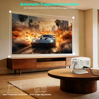 Projecteur intelligent LCD A300, prix d'usine, Android 14, H723, WiFi, BT, 1080P, 400 ANSI, 8K, mise en miroir sans fil de l'écran, projecteur de cinéma maison