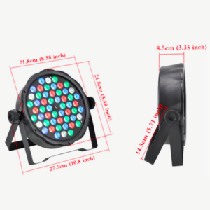 54 <span class=keywords><strong>LED</strong></span> RGBW bảy màu DMX512 điều khiển sân khấu mệnh đèn với hiệu ứng chùm tia laser cho DJ câu lạc bộ đêm nền PC vật liệu - Product Image 3