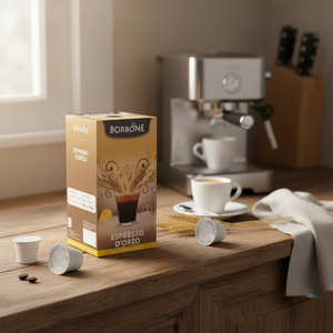 Set di 18 Capsule K-Cup Borbone Espresso D'Orzo con Filtro di Carta ESE 44mm e Coperchio in Alluminio 0,14g/capsula - Product Image 3