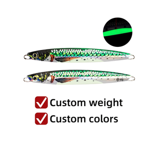 Señuelos de Pesca de Agua Salada Hechos a Medida, Fluorescentes, Brillan en la Oscuridad, Cebo de Agua Media para Salmón, Marlín, Tiburón y Lubina - Uso en Lagos - Product Image 6