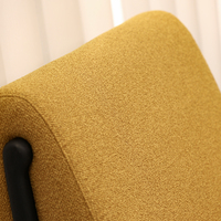 Fauteuil de loisirs moderne rembourré avec structure en bois massif, fauteuil d'appoint rembourré en mousse pour salon et hôtel