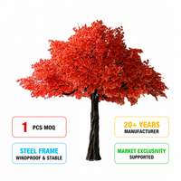 Grand Arbre d'érable Artificiel Personnalisé, Faux Érable Japonais Réaliste, Approvisionnement Direct Usine pour Projets de Paysagisme Hôtelier et Commercial