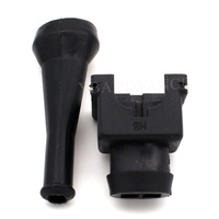 Conector de 2 pines Junior Power Mini Timer EV1 hembra para inyector de combustible con terminales y fundas de goma
