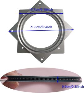 Neue Hochleistungs-Dreh platte aus legiertem Stahl Square <span class=keywords><strong>Lazy</strong></span> Susan Mechanism Plattenspieler Hardware 360-Grad-Drehung <span class=keywords><strong>Lazy</strong></span> Susan Bearing - Product Image 3