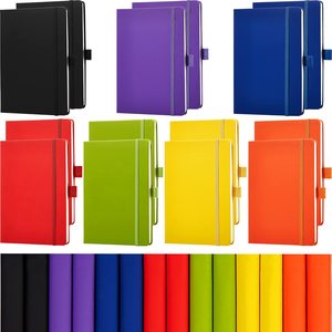 Ensemble cadeau de carnet B5 personnalisé pour entreprise, logo personnalisé, couverture rigide, agenda en cuir PU pour étudiants, fournitures scolaires - Product Image 1